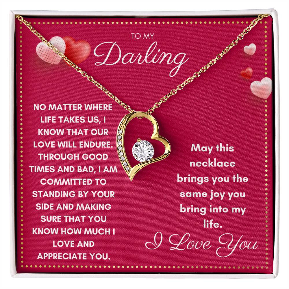 JGF Jewelry Gifts for Family To My Darling Gifts For Women