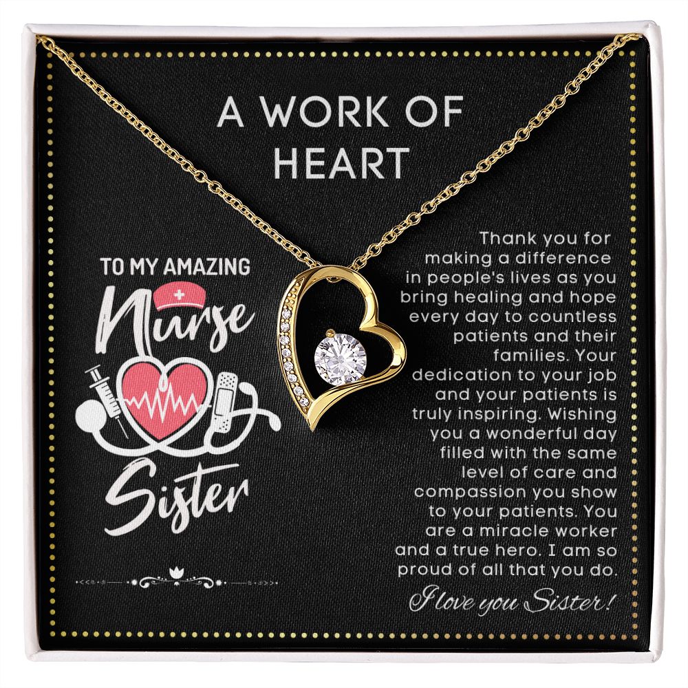 JGF Jewelry Gifts for Family | Nurse Appreciation Gifts For Sister Necklace | Nurses Week Gifts Sister