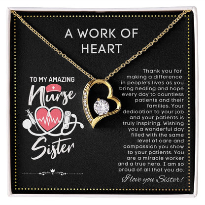 JGF Jewelry Gifts for Family | Nurse Appreciation Gifts For Sister Necklace | Nurses Week Gifts Sister