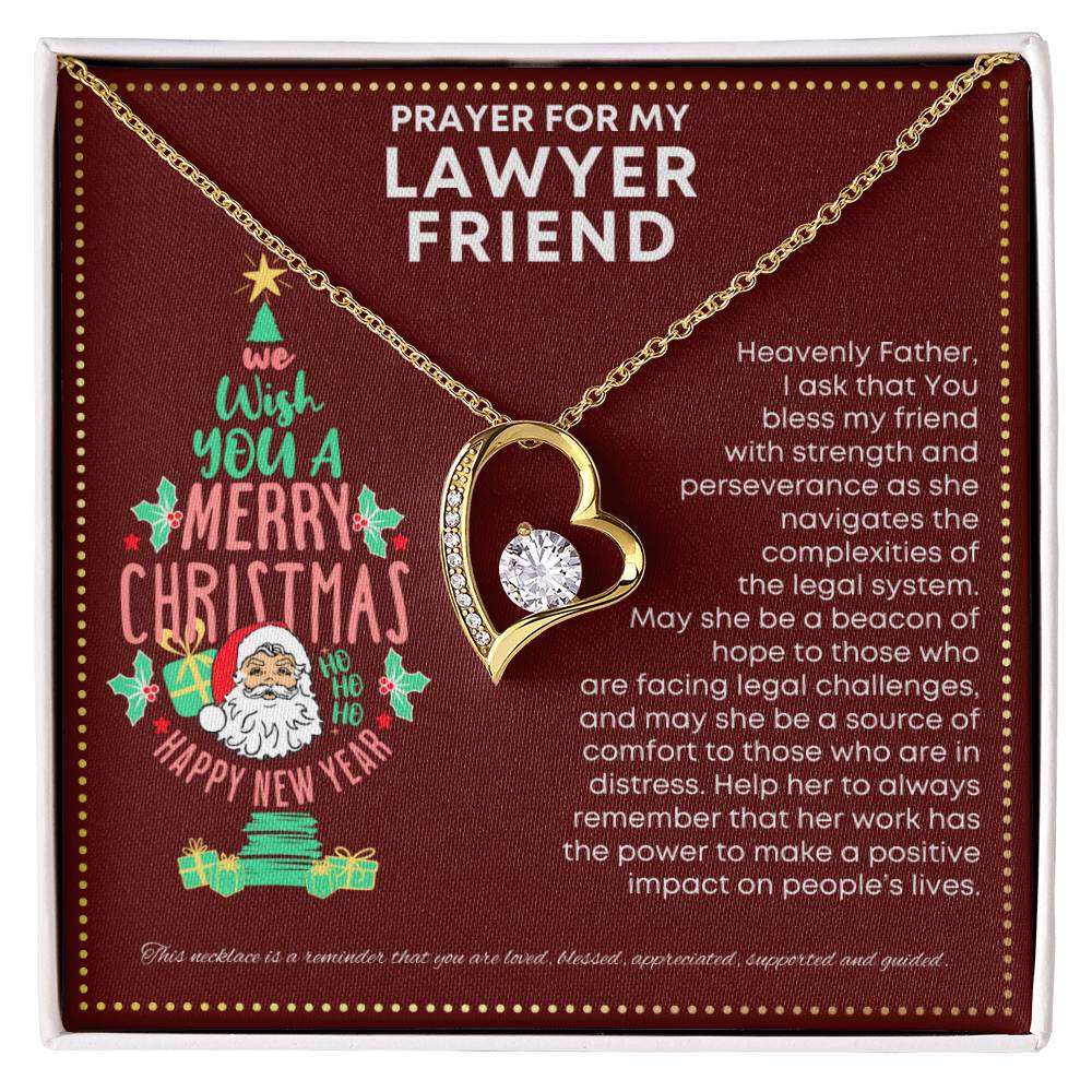 JGF Jewelry Gifts for Family My Friend Is a Lawyer Present Heart Necklace