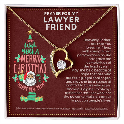 JGF Jewelry Gifts for Family My Friend Is a Lawyer Present Heart Necklace
