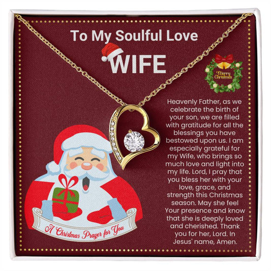 JGF Jewelry Gifts for Family Christmas Message Card Heart Shaped Necklaces For Women Stainless Steel