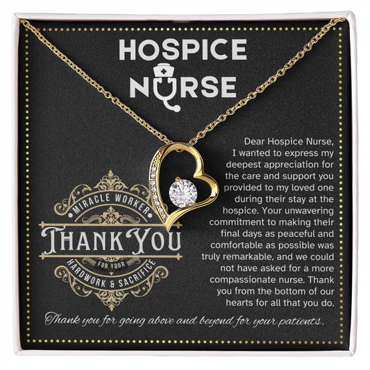 JGF Jewelry Gifts for Family Sterling Silver Heart Choker Necklaces for Women Hospice Nurse