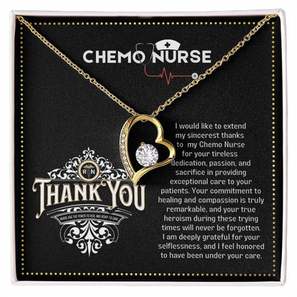 JGF Jewelry Gifts for Family Chemo Nurse RN Thank You Gifts for Women Heart Necklace