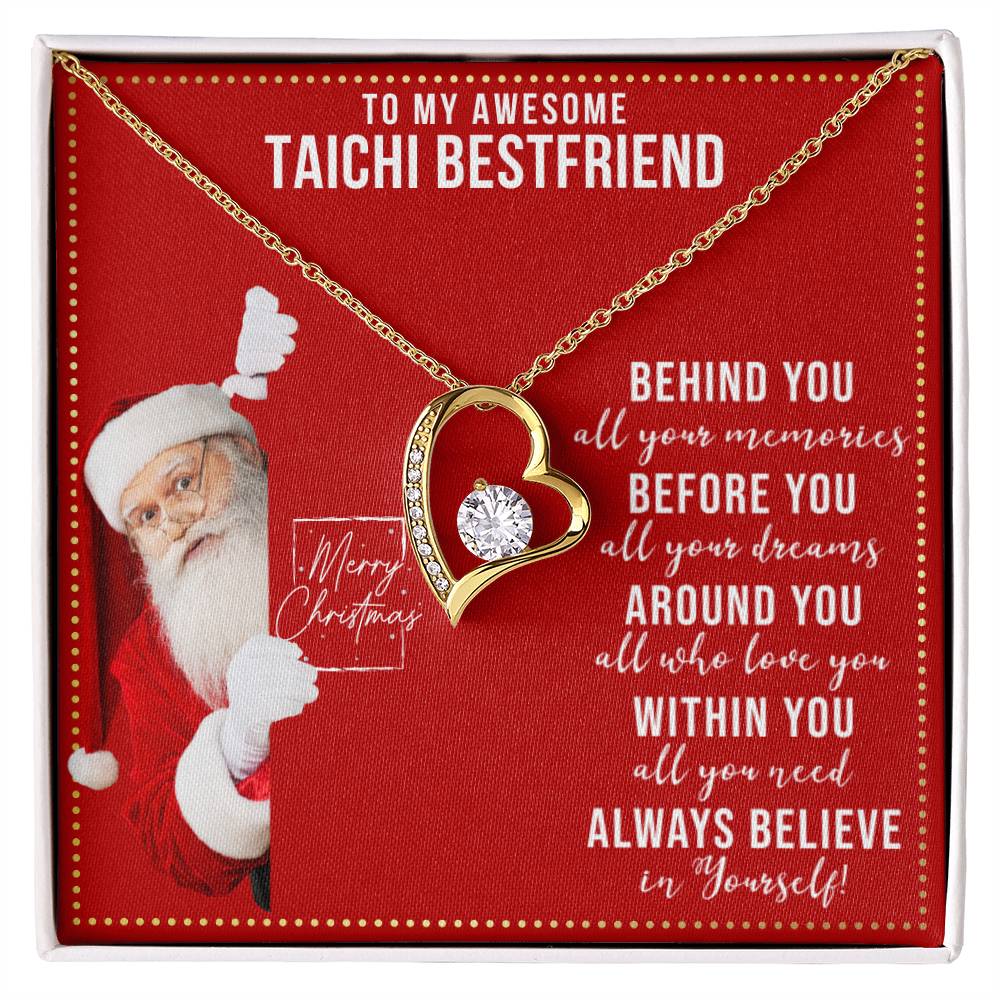 JGF Jewelry Gifts for Family Heart Necklace Gift For My Female Taichi BFF Bestie
