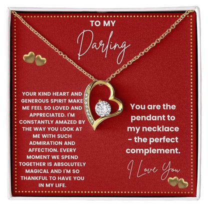 JGF Jewelry Gifts for Family Simple Silver Heart Necklaces For Women