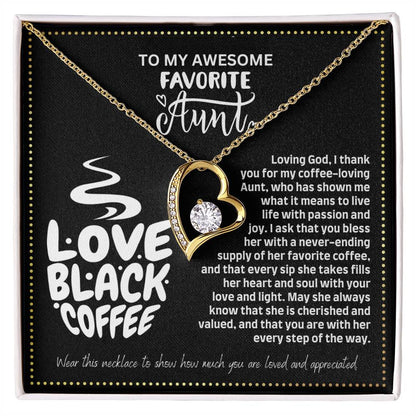 JGF Jewelry Gifts for Family Coffee Lover Aunt Necklace From Niece And Nephew