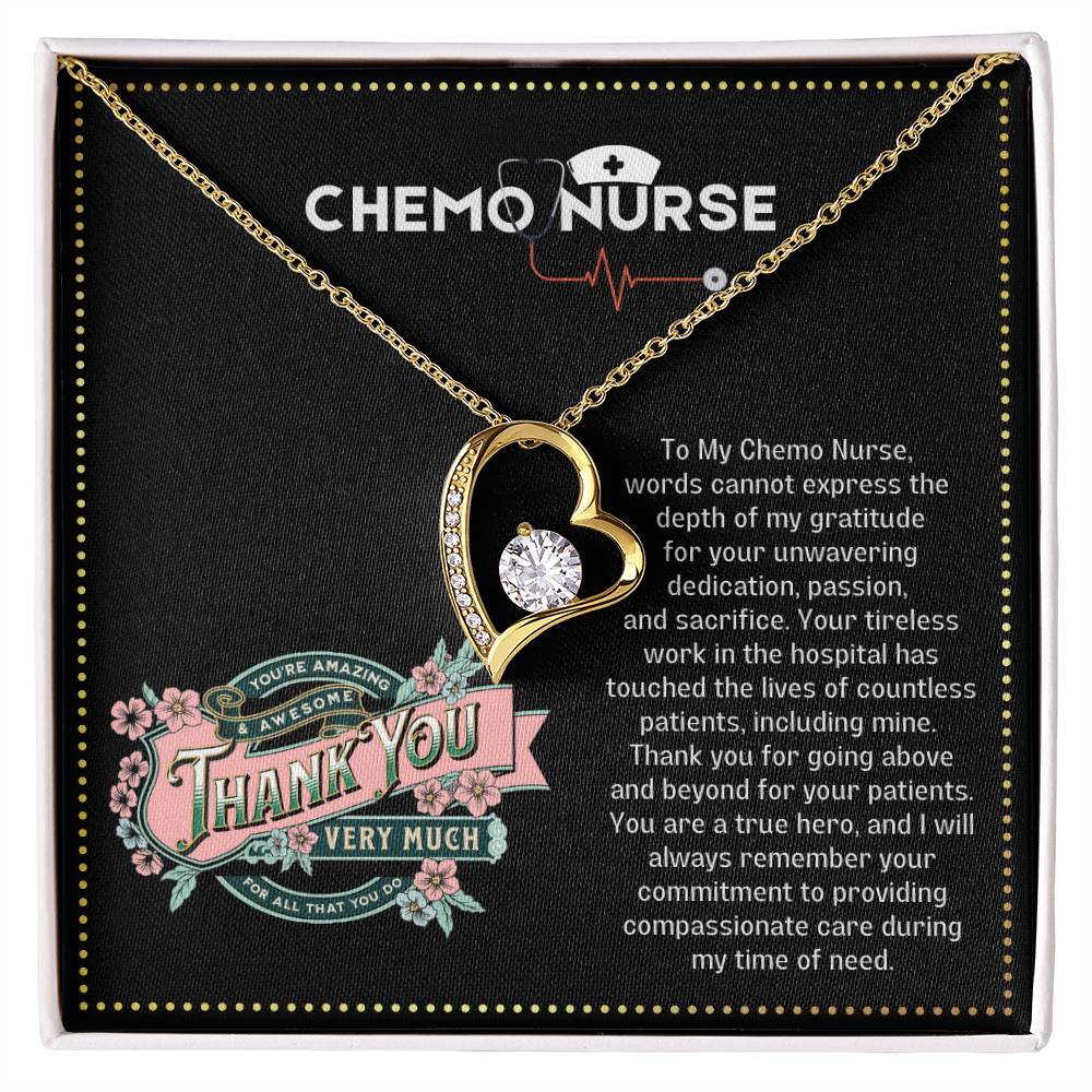 JGF Jewelry Gifts for Family Chemo Gifts For Women Thank You Heart Necklace