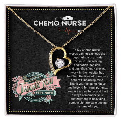 JGF Jewelry Gifts for Family Chemo Gifts For Women Thank You Heart Necklace