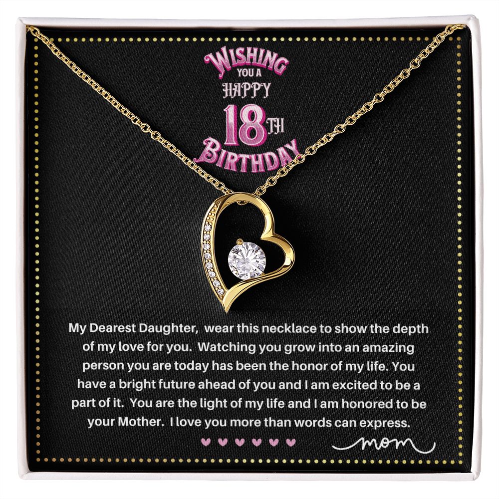 JGF Jewelry Gifts for Family | Birthday Gift For 18 Year Old Daughter | Simple Single Heart Shaped Charm Pendant Necklace