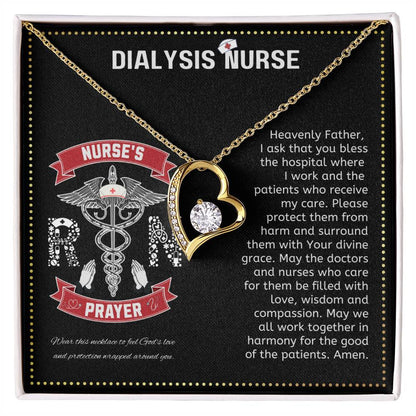 JGF Jewelry Gifts for Family | Dialysis Nurse Gifts For Women | Nurse Heart Necklace Pendant