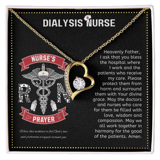 JGF Jewelry Gifts for Family | Dialysis Nurse Gifts For Women | Nurse Heart Necklace Pendant
