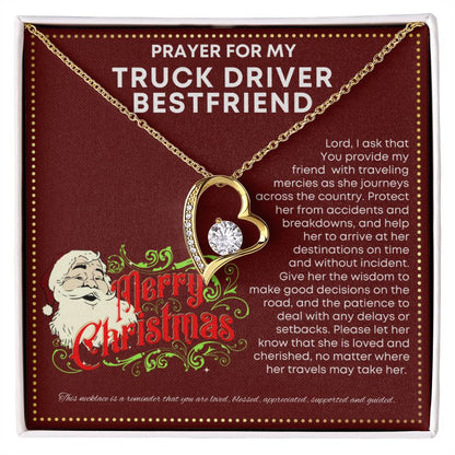 JGF Jewelry Gifts for Family My Bestfriend Is A Truck Driver Semi Trucker