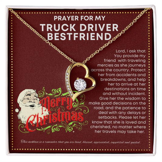 JGF Jewelry Gifts for Family My Bestfriend Is A Truck Driver Semi Trucker