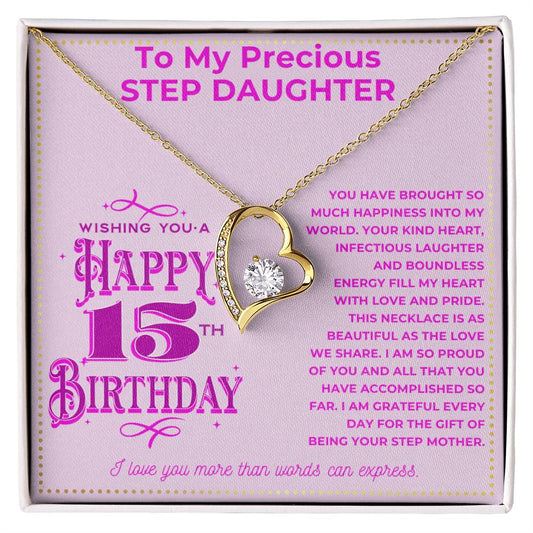 JGF Jewelry Gifts for Family 15th Birthday Gifts for Stepdaughter From Mom And Dad