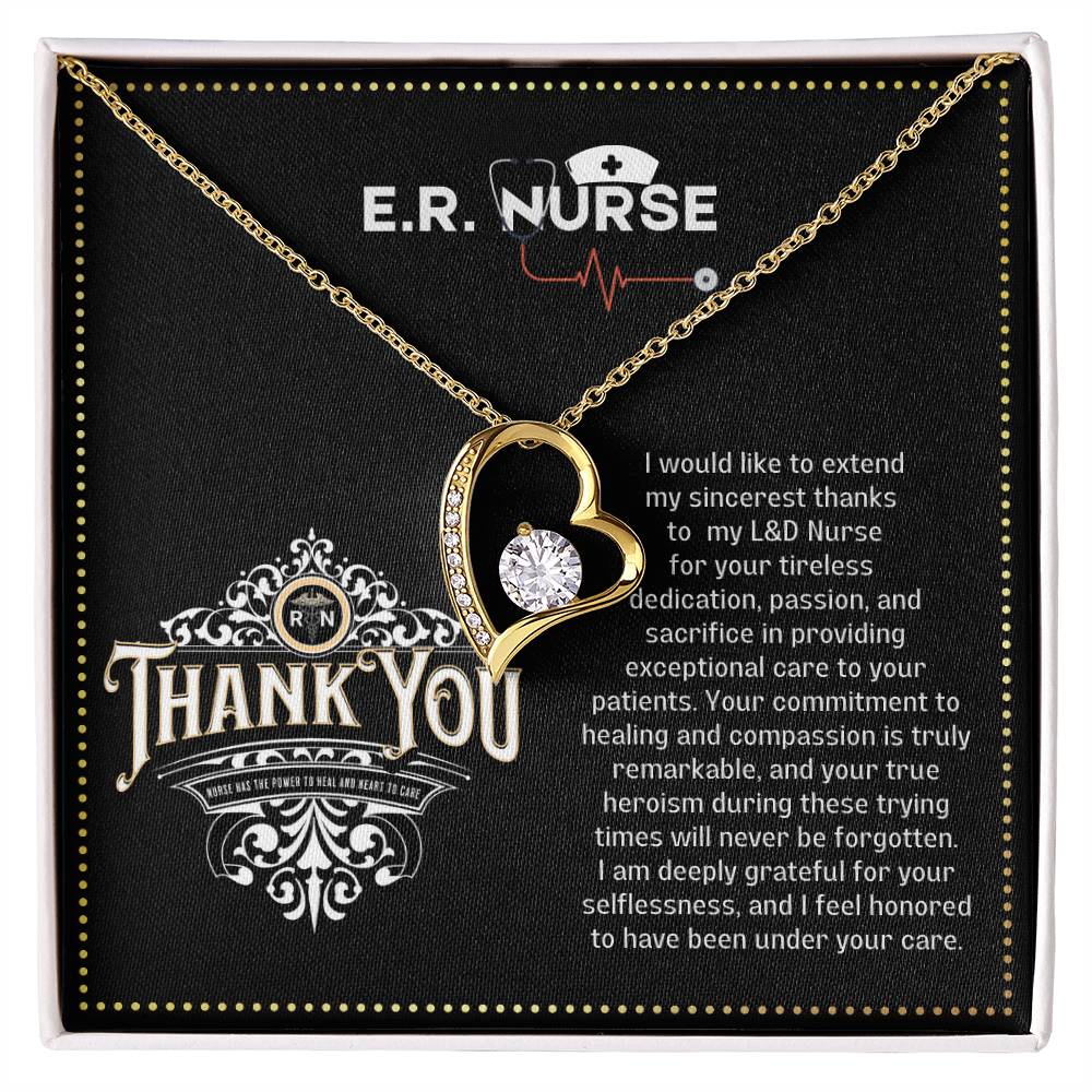 JGF Jewelry Gifts for Family Emergency Room ER Nurse Necklace for Women