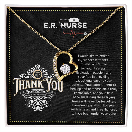 JGF Jewelry Gifts for Family Emergency Room ER Nurse Necklace for Women