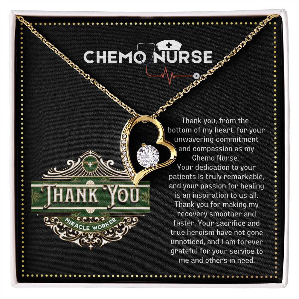 JGF Jewelry Gifts for Family Thank You Necklace Gifts For Chemo RN Nurse