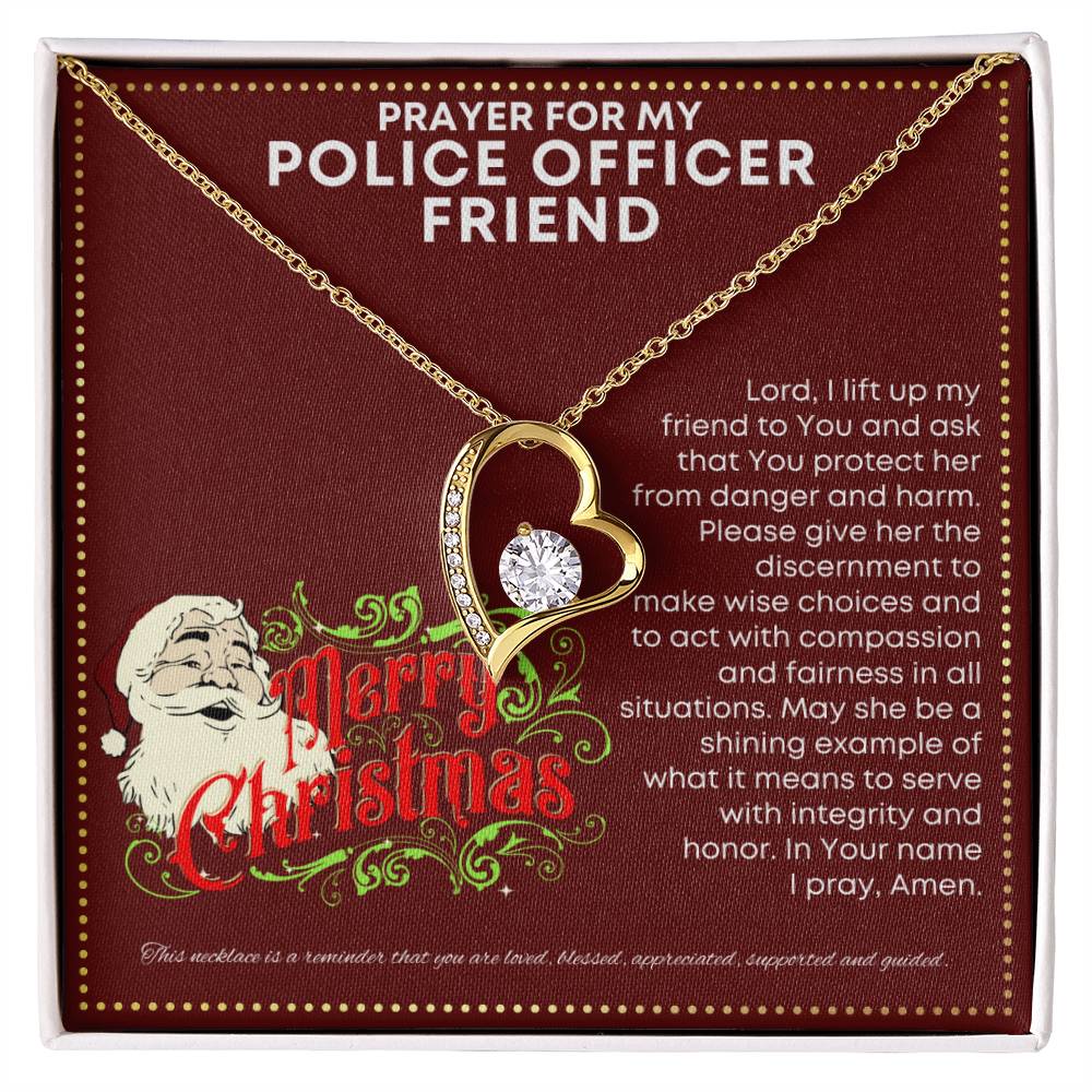JGF Jewelry Gifts for Family My Friend Is A Police Officer Women