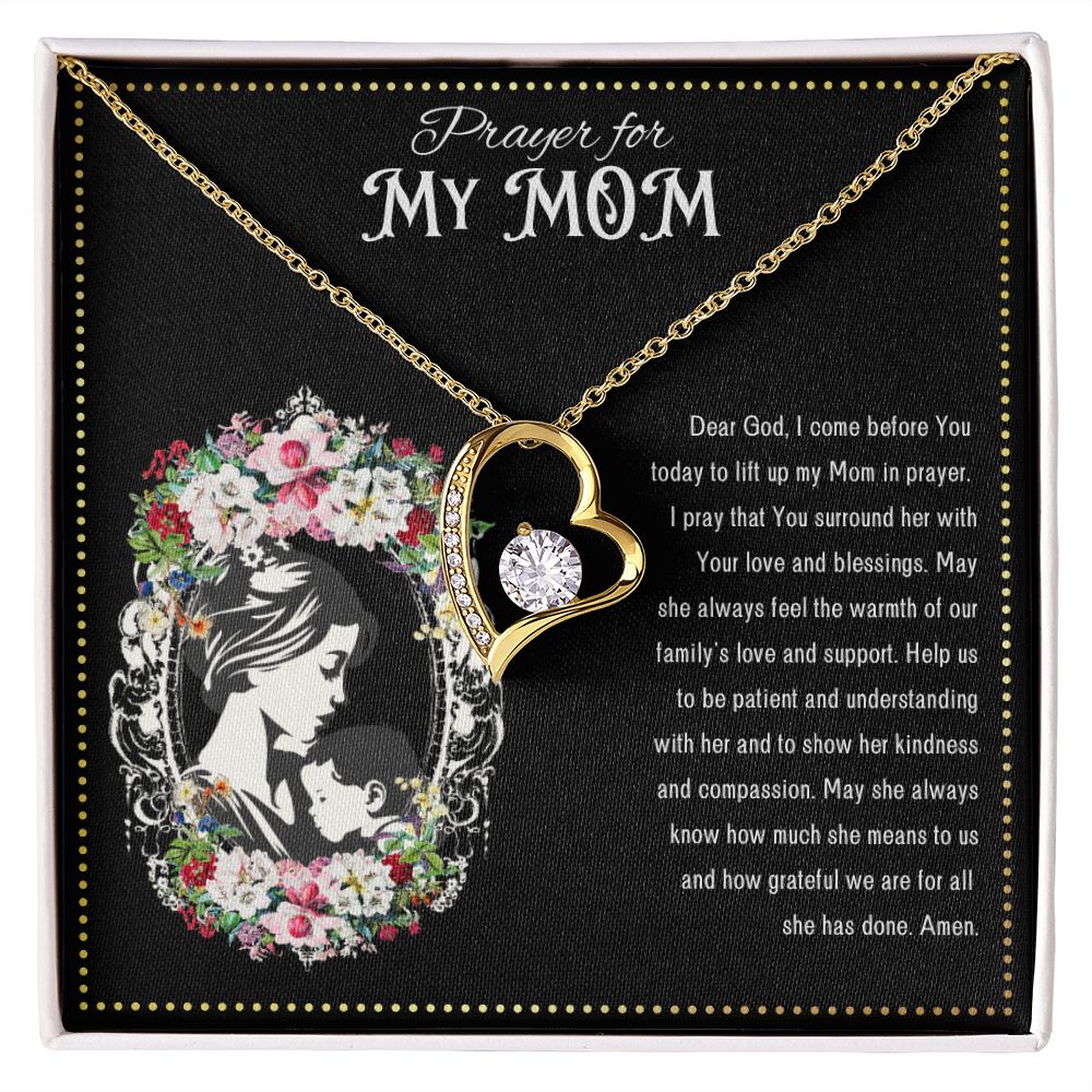 JGF Jewelry Gifts for Family | Mother's Day Gifts I Love You Mom Heart Necklace | Happy Birthday Prayer For Mother