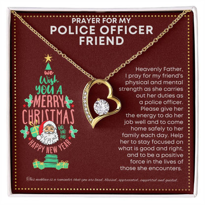 JGF Jewelry Gifts for Family Gift for Police Officer Friend Female Women