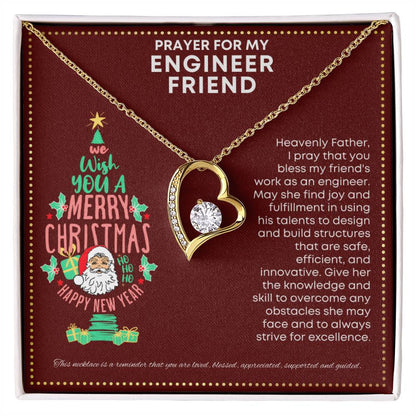 JGF Jewelry Gifts for Family Engineer Gifts For Adults Friend Simple Heart Necklace