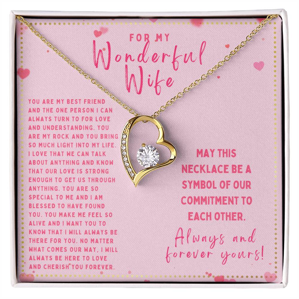 JGF Jewelry Gifts for Family To My Wonderful Wife Valentine Gifts