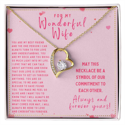 JGF Jewelry Gifts for Family To My Wonderful Wife Valentine Gifts