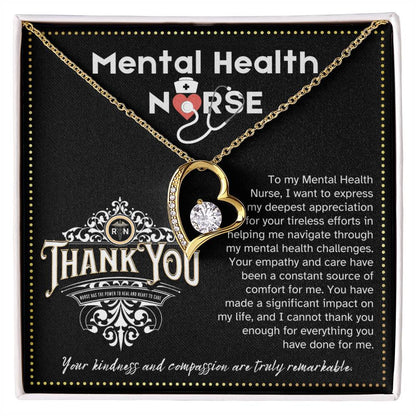 JGF Jewelry Gifts for Family Thank You Gifts Mental Health Single Nurses Heart Necklace
