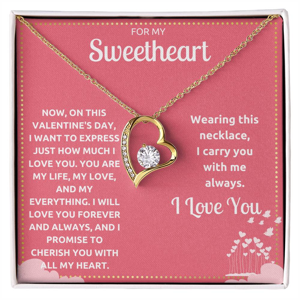 JGF Jewelry Gifts for Family Single Simple Heart Necklace For Girlfriend