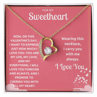 JGF Jewelry Gifts for Family Single Simple Heart Necklace For Girlfriend