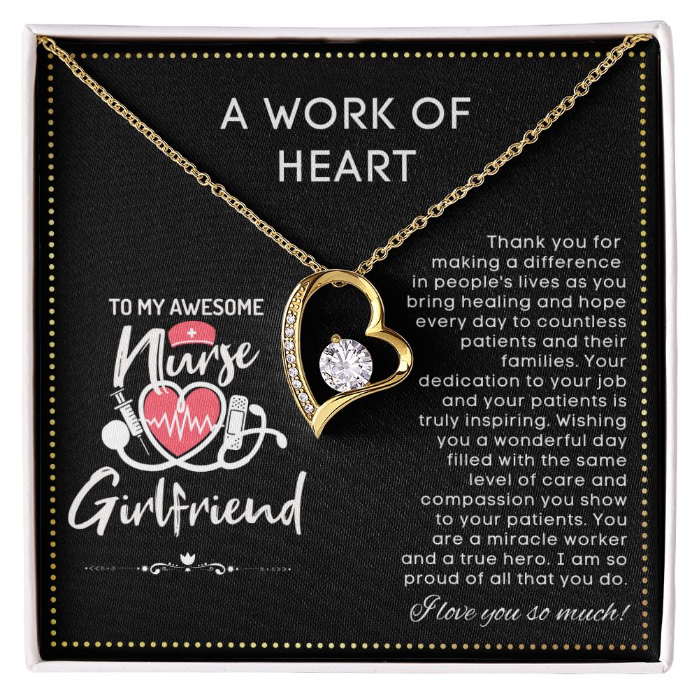 JGF Jewelry Gifts for Family | Nurse Girlfriend Gifts From Boyfriend Necklace | RN Nurse Graduation Gift Ideas