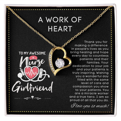 JGF Jewelry Gifts for Family | Nurse Girlfriend Gifts From Boyfriend Necklace | RN Nurse Graduation Gift Ideas