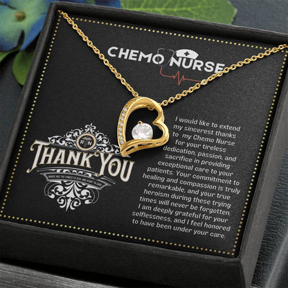 JGF Jewelry Gifts for Family Chemo Nurse RN Thank You Gifts for Women Heart Necklace