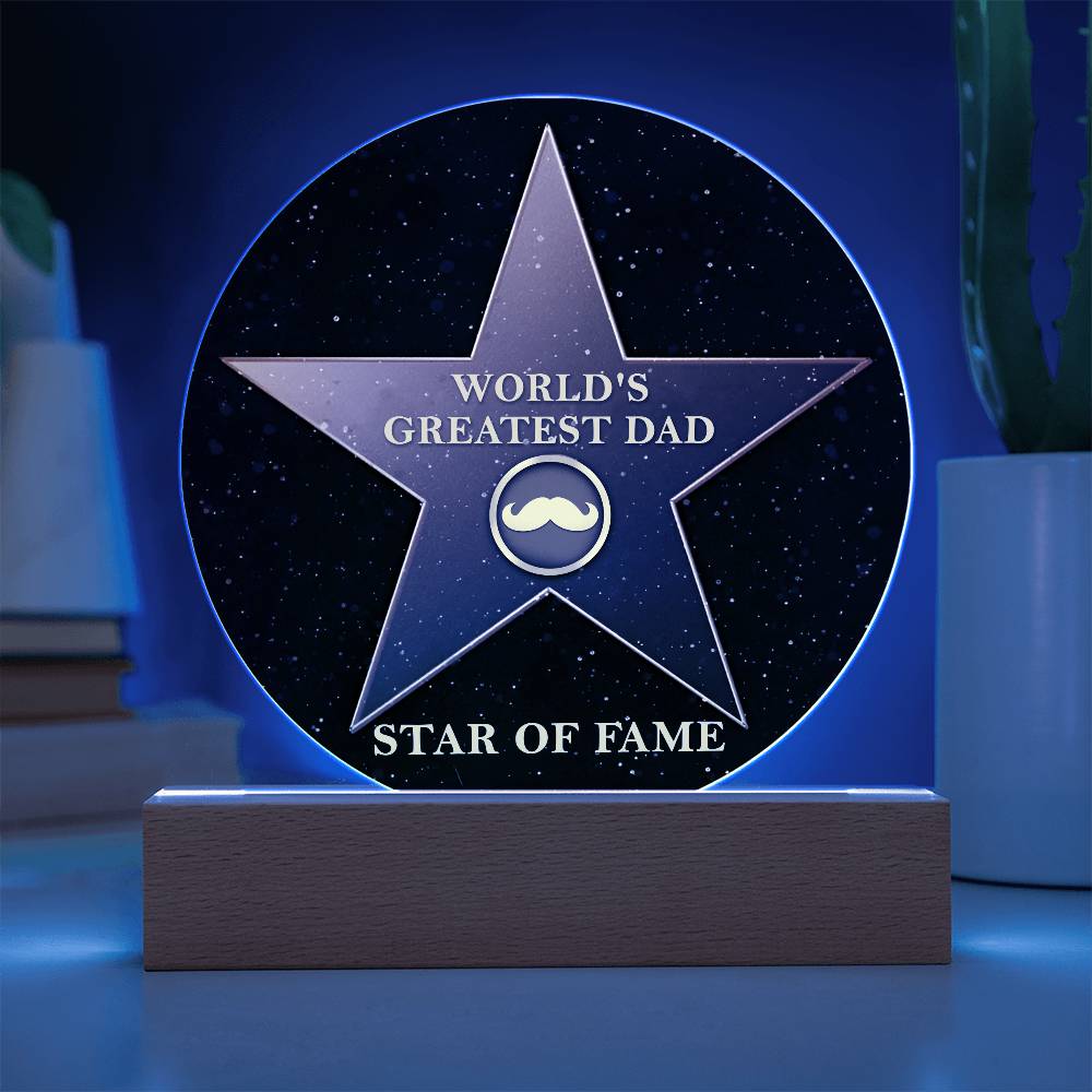 Dad-Greatest Dad-Circle Acrylic