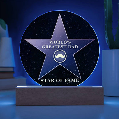 Dad-Greatest Dad-Circle Acrylic