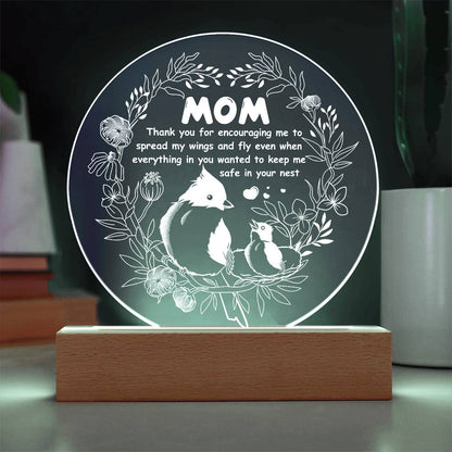 Mom-Keep Me Safe-Circle Acrylic