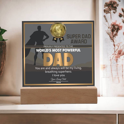 Dad-Super Dad Award-Acrylic