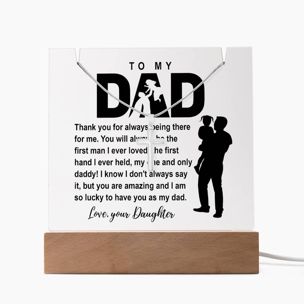 To My Dad - I am So Lucky - Necklace