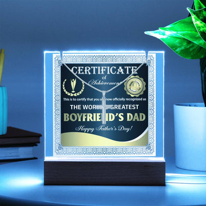 To My Boyfriend's Dad - Certificate of Achievement
