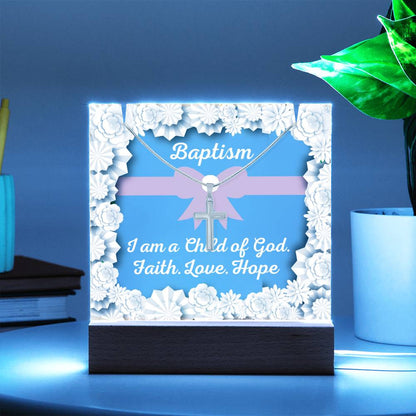 JGF Baptism of the Holy Spirit Necklace For Baby Girl