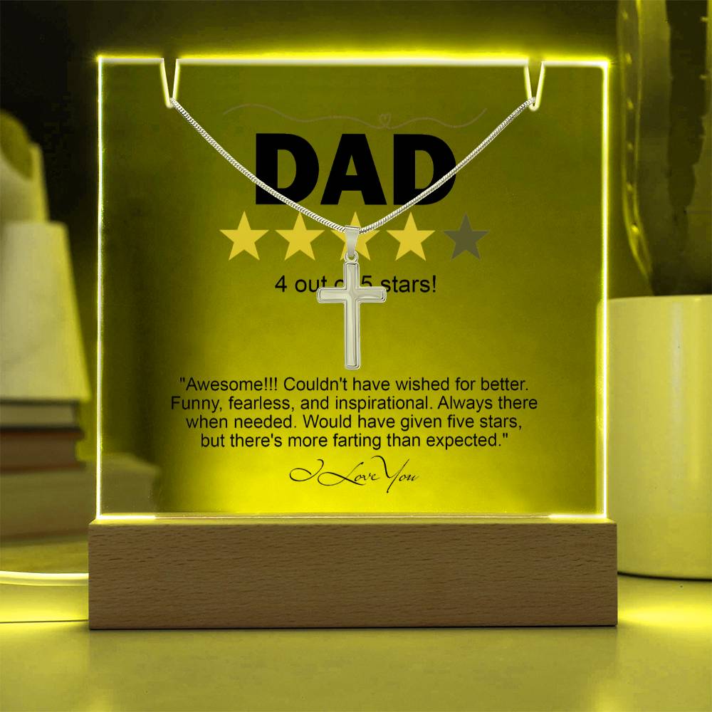 To My Dad - Awesome Dad Necklace