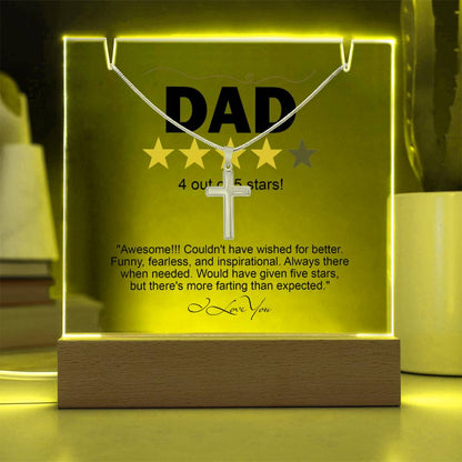 To My Dad - Awesome Dad Necklace