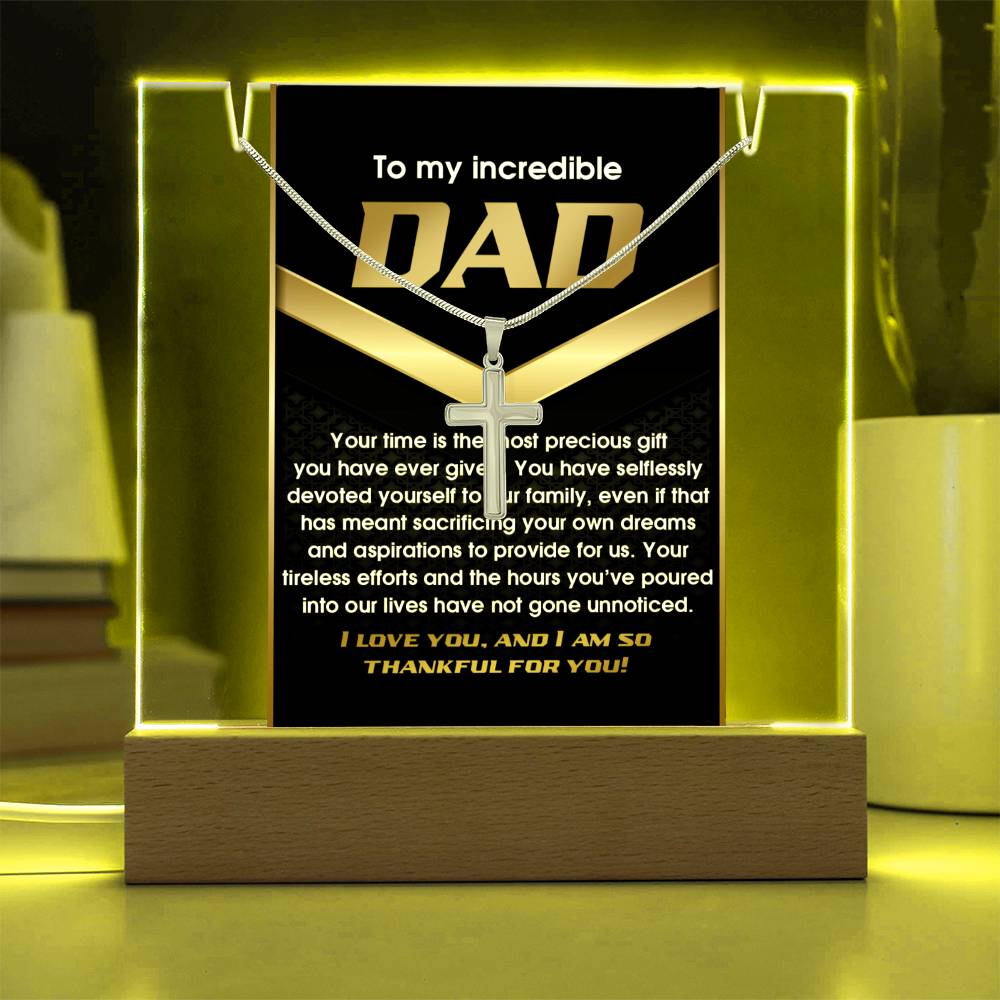To My Dad - Your Time Has the Most Necklace