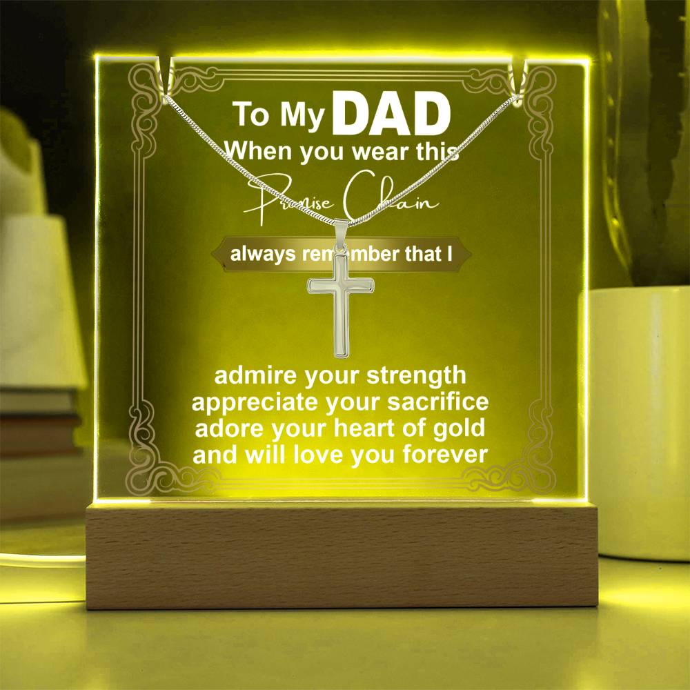 To My Dad - Promise Chain - Necklace