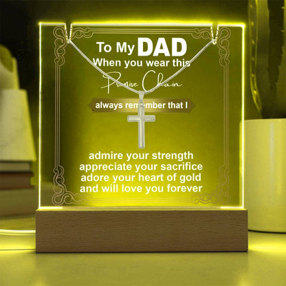 To My Dad - Promise Chain - Necklace