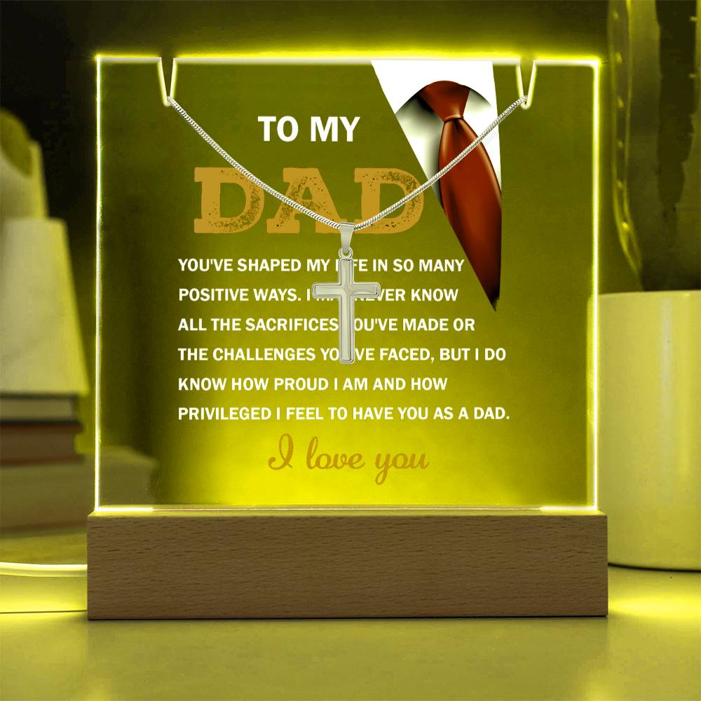 To My Dad - You've Shaped My Life - Necklace