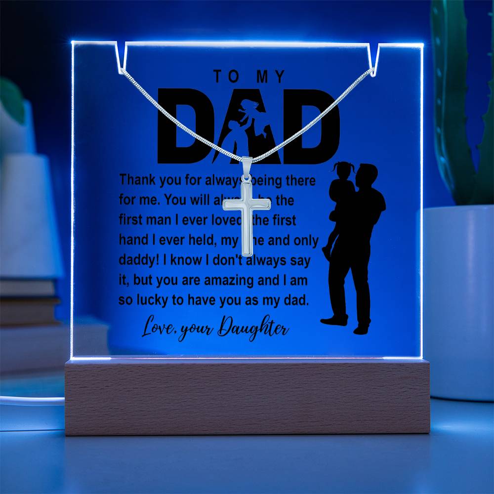 To My Dad - I am So Lucky - Necklace