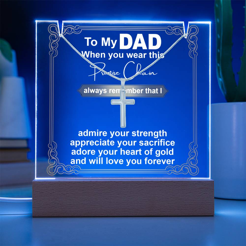 To My Dad - Promise Chain - Necklace