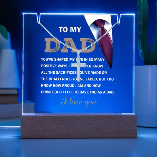 To My Dad - You've Shaped My Life - Necklace